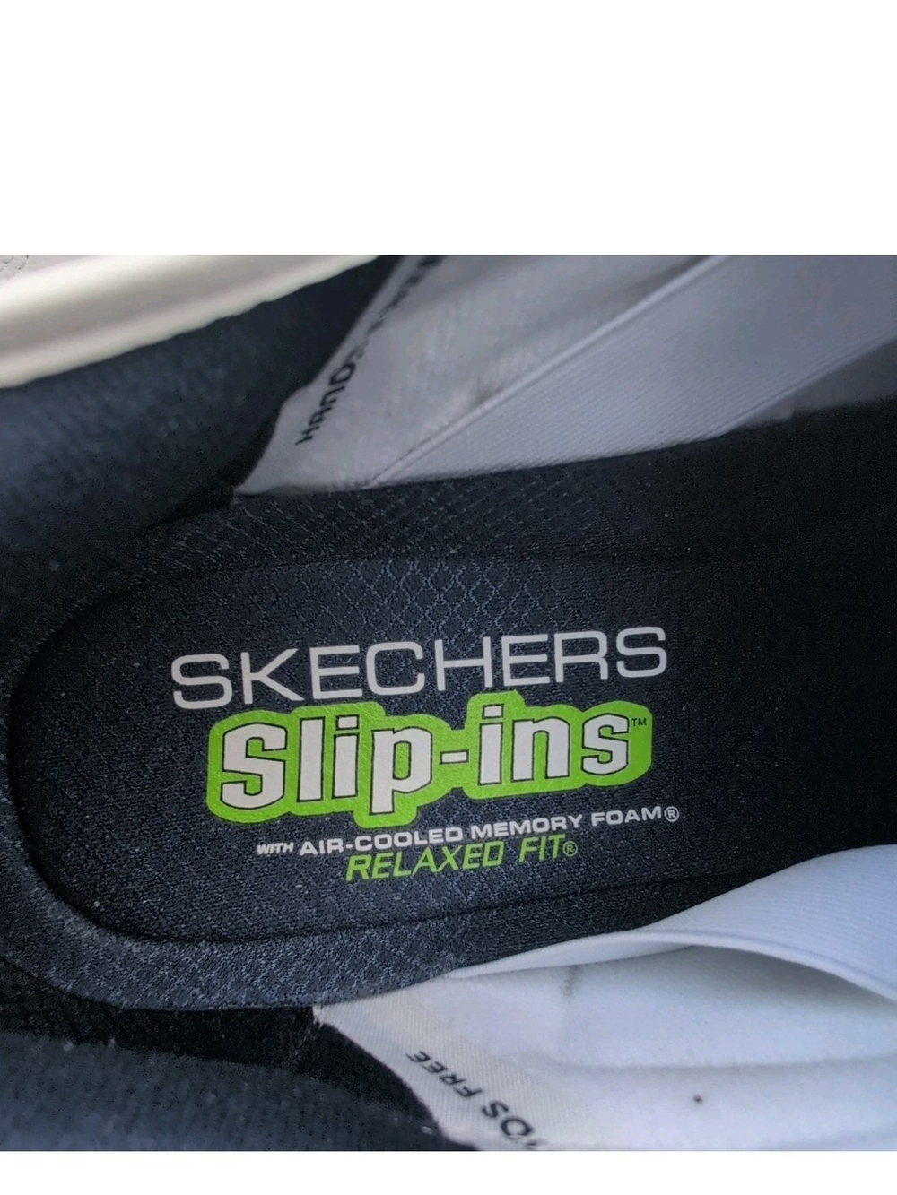 Skechers Sneakers Mens 13 White Blue Durham Delvor Slip Ins Relaxed Dad Shoes - Picture 12 of 14